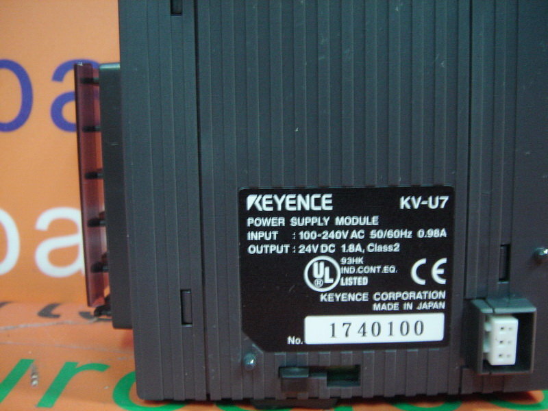 KEYENCE POWER SUPPLY MODULE KV-U7 - PLC DCS SERVO Control MOTOR